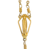 14k Yellow Gold 44g Vintage Long Beaded Crucifix Rosary Necklace 30"