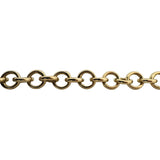 14k Yellow Gold 22.5g Hollow Cable Link Necklace with Heart Charm Toggle 16"