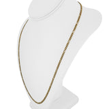 14k Yellow Gold 13g Solid 3mm Figaro Link Chain Necklace Greece 24"