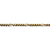 14k Yellow Gold 13g Solid 3mm Figaro Link Chain Necklace Greece 24"