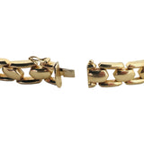 14k Yellow Gold 15.6g Milor Vintage Polished 11.5mm Fancy Link Bracelet Italy 7"
