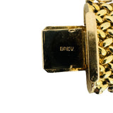 14k Yellow Gold 43.5g Thick Wide 20mm Heavy Mesh Link Bracelet Italy 8"