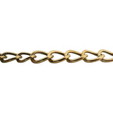 14k Yellow Gold 9.4g Hollow Very Light Oval Curb Link Necklace Italy 17"