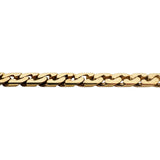 14k Yellow Gold 33.5g Vintage Solid Heavy 5mm Curb Link Chain Necklace 22"