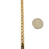 14k Yellow Gold 33.5g Vintage Solid Heavy 5mm Curb Link Chain Necklace 22"