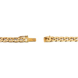 14k Yellow Gold 33.5g Vintage Solid Heavy 5mm Curb Link Chain Necklace 22"