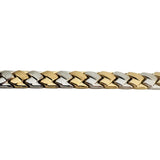 14k Yellow and White Gold 11g Ladies Fancy Link Bracelet 7.25"