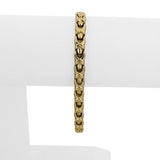 14k Yellow Gold 8g Ladies Vintage 5.5mm Fancy Link Bracelet Italy 7.25"