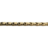 14k Yellow Gold 8g Ladies Vintage 5.5mm Fancy Link Bracelet Italy 7.25"