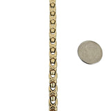 14k Yellow Gold 8g Ladies Vintage 5.5mm Fancy Link Bracelet Italy 7.25"