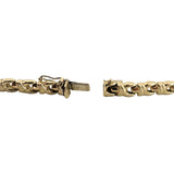 14k Yellow Gold 8g Ladies Vintage 5.5mm Fancy Link Bracelet Italy 7.25"