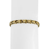 14k Yellow Gold 8g Ladies Vintage 5.5mm Fancy Link Bracelet Italy 7.25"