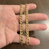 14k Yellow Gold 39.6g Solid Heavy Vintage 6mm Mariner Link Chain Necklace 20"