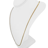 14k Yellow Gold 13.4g Solid Vintage 2.5mm Serpentine Link Necklace Italy 27"