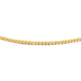 14k Yellow Gold 13.4g Solid Vintage 2.5mm Serpentine Link Necklace Italy 27"