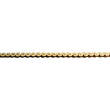 14k Yellow Gold 13.4g Solid Vintage 2.5mm Serpentine Link Necklace Italy 27"