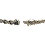 14k White Gold 9.7g Ladies 7mm Fancy Link Bracelet 7"