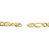 14k Yellow Gold 32g Solid Heavy 7mm Figaro Link Chain Necklace Italy 20"