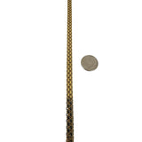 14k Yellow Gold 17.5g Solid Vintage 6mm Bismark Link Chain Necklace Italy 16"