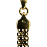 14k Yellow Gold 17.5g Solid Vintage 6mm Bismark Link Chain Necklace Italy 16"