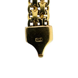 14k Yellow Gold 17.5g Solid Vintage 6mm Bismark Link Chain Necklace Italy 16"