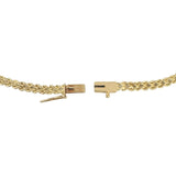 14k Yellow Gold and Diamond 7g Two Strand Graduated Rope Bracelet 7"