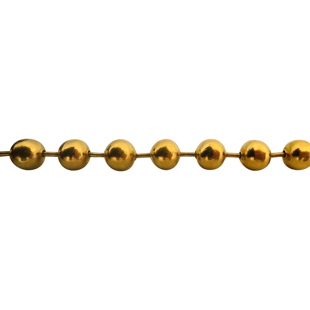 24k Pure Yellow Gold 16.6g Solid Heavy 6mm Ball Bead Link Bracelet 7"