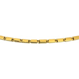 22k Yellow Gold 23g Solid Heavy 2.3mm Bar Link Chain Necklace 20"