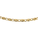 18k Yellow Gold 17g Solid Vintage 3.5mm Fancy Curb Link Chain Necklace 20"