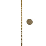 18k Yellow Gold 17g Solid Vintage 3.5mm Fancy Curb Link Chain Necklace 20"