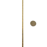 18k Yellow Gold 29g Solid Heavy 3mm Squared Byzantine Link Necklace Italy 17.5"