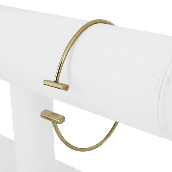 14k Yellow Gold 7.9g Ladies T-Bar Flex Cuff Bracelet 7.25