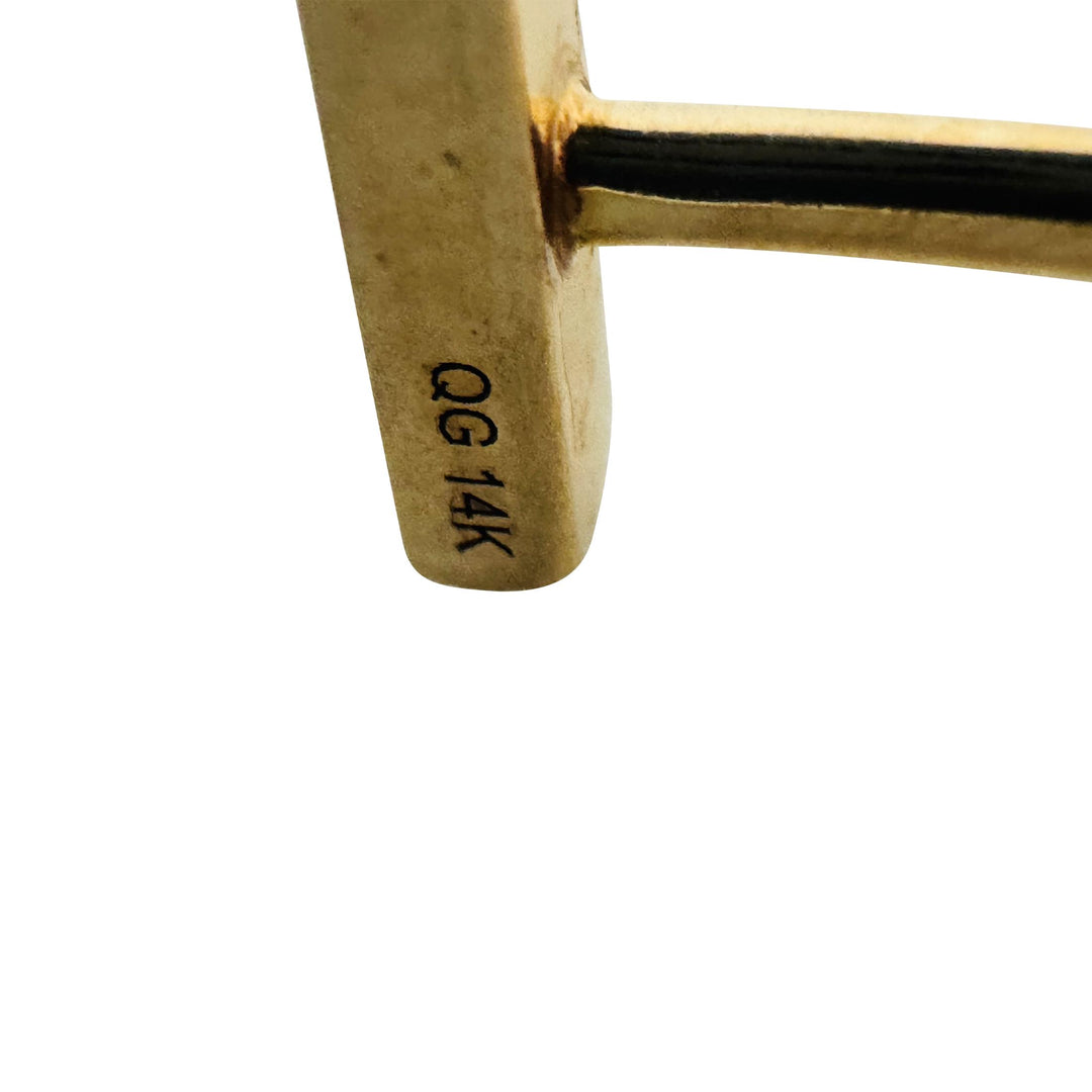 14k Yellow Gold 7.9g Ladies T-Bar Flex Cuff Bracelet 7.25"