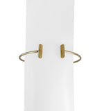 14k Yellow Gold 7.9g Ladies T-Bar Flex Cuff Bracelet 7.25"