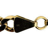 14k Yellow Gold 10.5g Solid Men's 6mm Figaro Link Bracelet Italy 8.25"