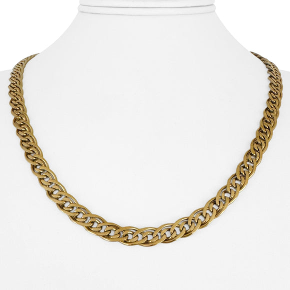 14k Yellow Gold 36g Solid Vintage 7mm Fancy Curb Link Chain Necklace 20