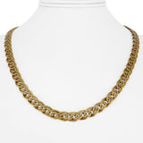 14k Yellow Gold 36g Solid Vintage 7mm Fancy Curb Link Chain Necklace 20"