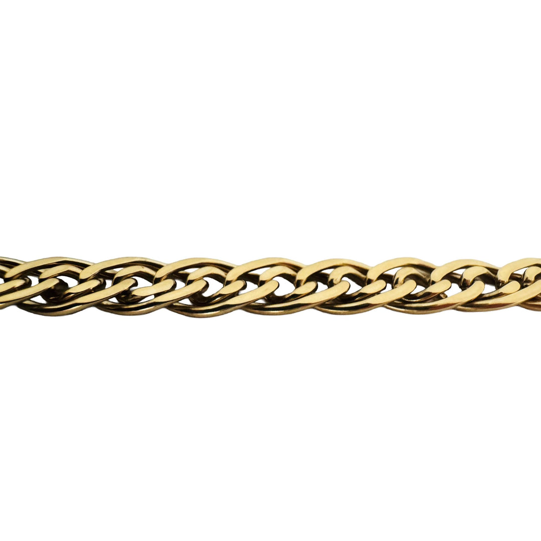 14k Yellow Gold 36g Solid Vintage 7mm Fancy Curb Link Chain Necklace 20"