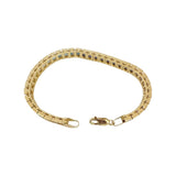 14k Yellow Gold 17.5g Solid Ladies Multi Gemstone Rainbow Tennis Bracelet 7"