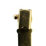 14k Yellow Gold 10.3g Vintage Ladies 7mm Fancy X Link Bracelet 8"