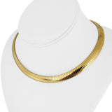 14k Yellow Gold 32.2g Solid Heavy 8mm Omega Link Necklace Italy 16"