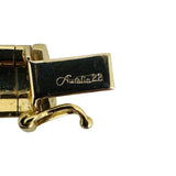 14k Yellow Gold 32.2g Solid Heavy 8mm Omega Link Necklace Italy 16"