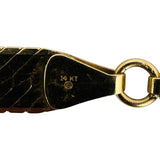 14k Yellow Gold 29.6g Solid Heavy 6.5mm Herringbone Link Necklace Italy 20"