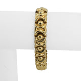 14k Yellow Gold 18.8g Ladies Polished 11mm Fancy Link Bracelet Italy 7"