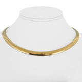 14k Yellow Gold 35.6g Solid Heavy 6mm Omega Link Necklace Italy 16"