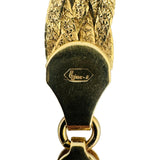 14k Yellow Gold 15g Braided Five Strand Herringbone Link Necklace Italy 18"