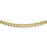 14k Yellow Gold 20.7g Solid Heavy 4mm Curb Link Chain Necklace 19"