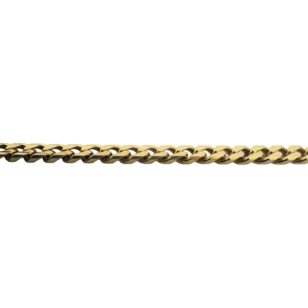 14k Yellow Gold 20.7g Solid Heavy 4mm Curb Link Chain Necklace 19"
