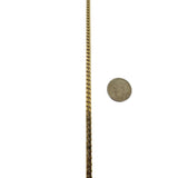 14k Yellow Gold 20.7g Solid Heavy 4mm Curb Link Chain Necklace 19"