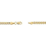 14k Yellow Gold 20.7g Solid Heavy 4mm Curb Link Chain Necklace 19"